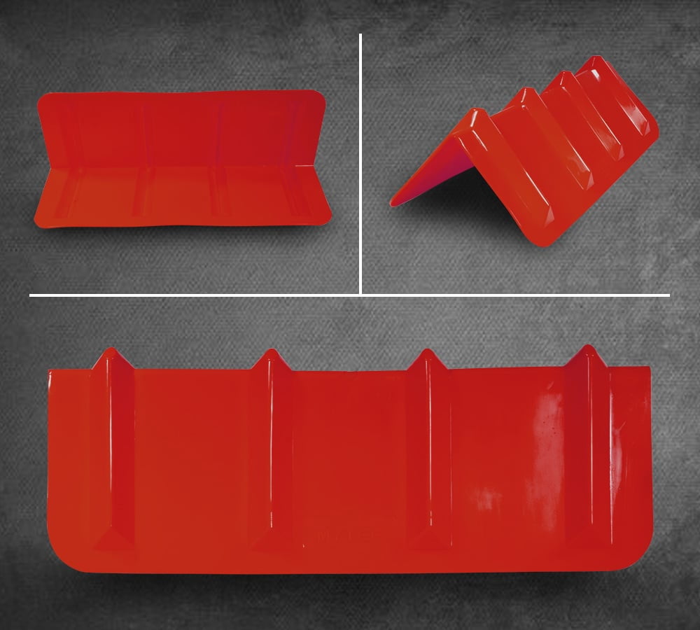 (4 Pack) Red Corner Protector V Shaped Edge Guard 8" x 8" x 24" Inches