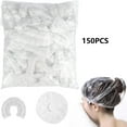 thumbnail image 2 of 150pcs Disposable Shower Caps & Oil Thickened For Home Use Hair & Deep Conditioning Bath & Kitchen Head Cover, 2 of 6
