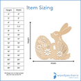 thumbnail image 4 of Wooden Bunny Cutout Holding Egg, 4-Inch, 1/8 Inch Thick, Pack of 25 Easter Crafts for Ornaments/Basket Stuffers, by Woodpeckers, 4 of 5