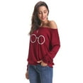 thumbnail image 7 of Uniexcosm Tops for Women Long Sleeve Crewneck T-Shirts Casual Loose Cotton Tees Tunic Shirts, 7 of 7