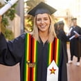 thumbnail image 3 of Class of 2024 Zimbabwe Flag Graduation Stoles Shawl Sash Scraf For Study Aboard International Students Graduation's Day, 3 of 6