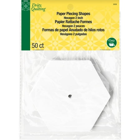 Dritz 2" Hexagon Paper Piecing Shapes 50 pc