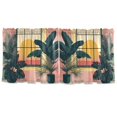 thumbnail image 7 of Yayeee Kitchen Curtains Tier Set of 2 Light Filtering 57"x36" Over Sink Window Panels, Pink Sunset, 7 of 7