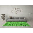 thumbnail image 3 of Ahgly Company Indoor Rectangle Abstract Green Modern Area Rugs, 6' x 9', 3 of 4
