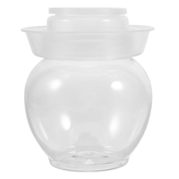 Jarra de fermentación de frasco de pepinillo transparente con tapas de almacenamiento de pepinillo de piscina