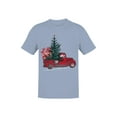 thumbnail image 2 of Red Truck With Christmas Tree T-Shirt Men, 2 of 3