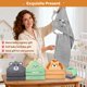 thumbnail image 5 of Juego de toallas de baño para bebés CandyHome, 12 piezas con toallas con capucha para animales, 5 of 7
