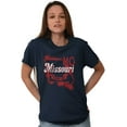 thumbnail image 3 of Missouri Show Me State Shape Souvenir Men's Graphic T Shirt Tees Brisco Brands S, 3 of 4
