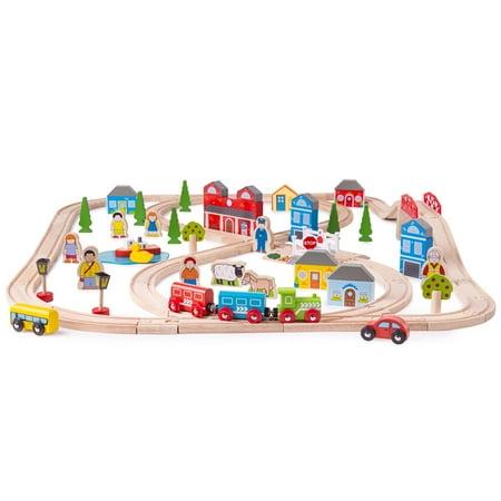 UPC: 0691621090152 | Bigjigs Rail – Town and Country Train Set