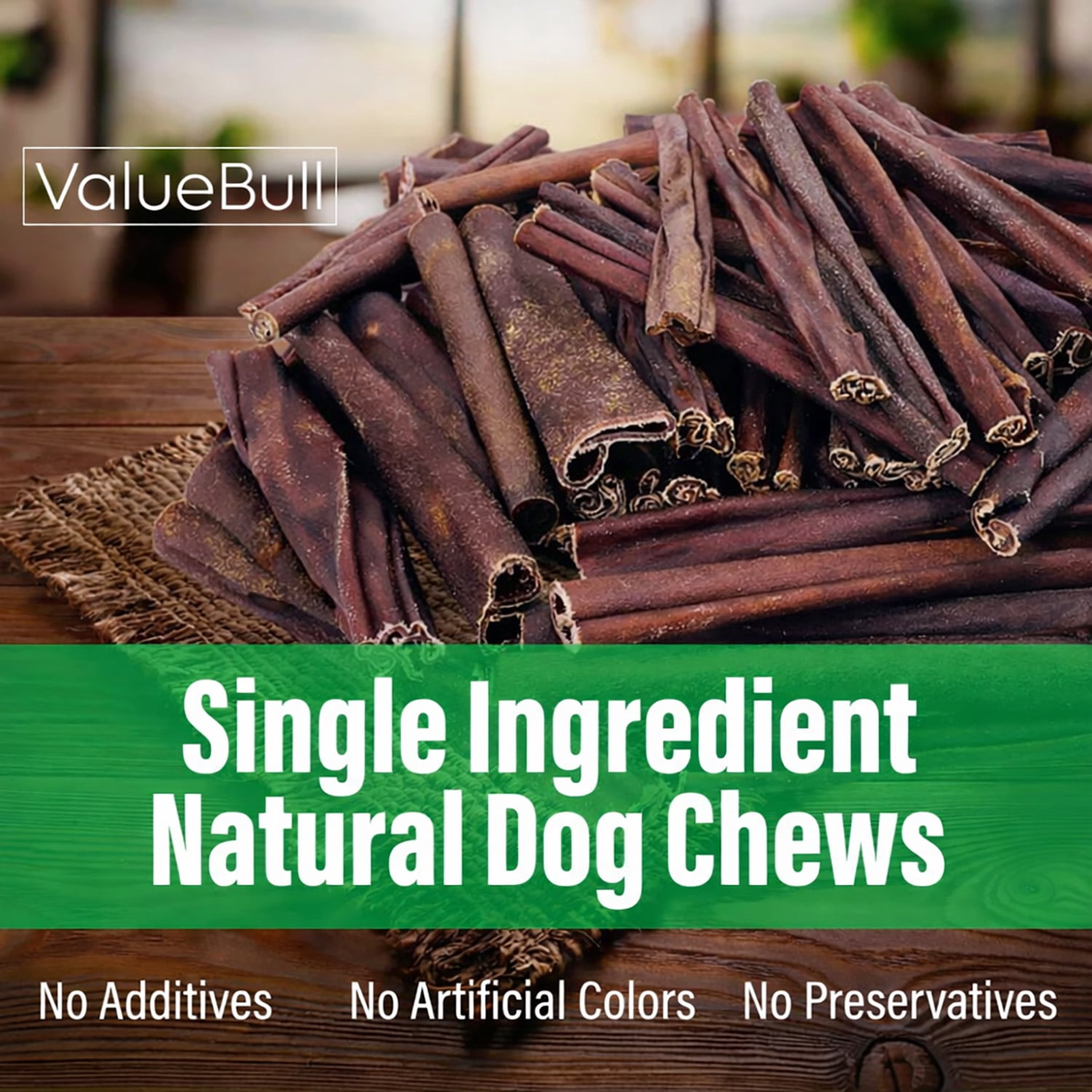 ValueBull Collagen Sticks for Dogs, Varied Shape & Size Chews, Natural Long-Lasting Dog Treats, 20 Pound Bulk Pack