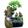 thumbnail image 1 of Tranquil Indoor Water Feature With LED Lights And Pump, With Mist, 1 of 4