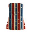 thumbnail image 4 of Women’s 250th Anniversary Tube Top Off Shoulder Sleeveless Patriotic Print Lightweight Polyester Casual Beach Party, 4 of 5