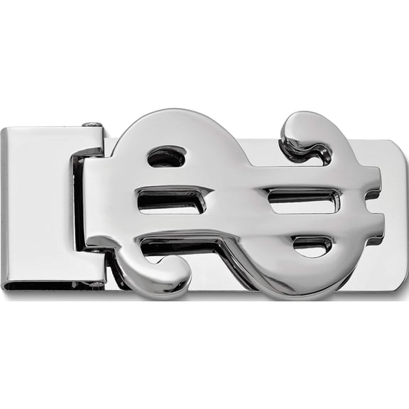Fashion Silver-Tone Money Clip (19 X 2) Made In China gm5119