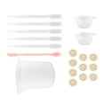 thumbnail image 4 of Silicone Measuring Cup Tool Kit Spatula Finger Gloves Pipettes Epoxy Resin Mixing Tool Set for Crafts 19pcs Tool Set， Pink, 4 of 14