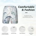 thumbnail image 4 of Kdxio Sea Animals Print Men'S Swim Trunks With Compression Liner 7 Inch Inseam Quick Dry Swim Shorts, 4 of 7
