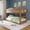 Pecan Dip, variant on Max & Lily Twin over Twin Low Bunk Bed, Modern Farmhouse Solid Wood Bunk Beds for Kids, Driftwood