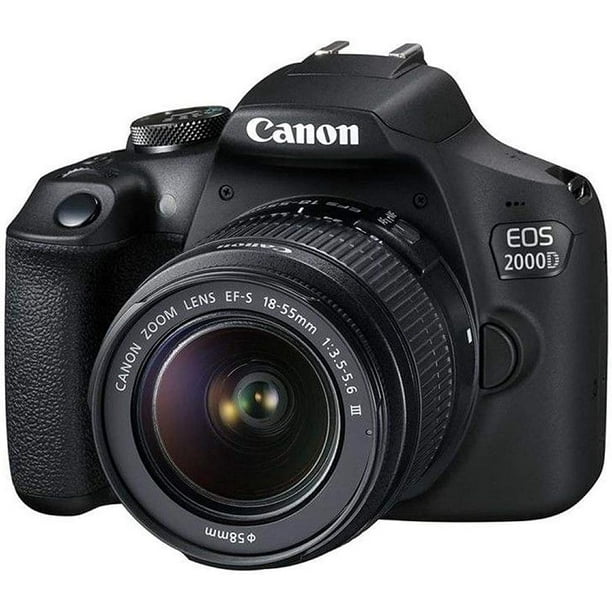 Canon EOS 2000D / Rebel DSLR (New) 18-55 Lens, Wifi, Bag, Card and More Walmart.com
