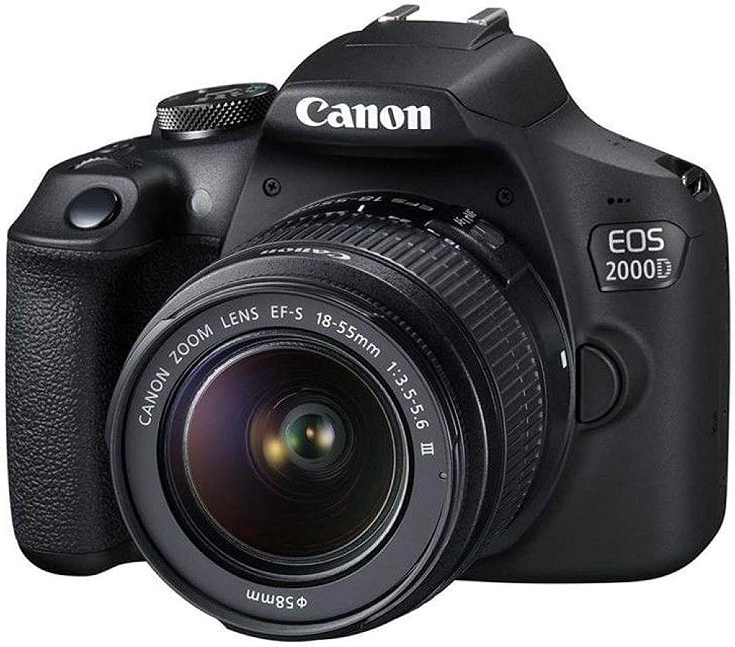 Canon EOS 2000D / Rebel T7 DSLR (New) 18-55 Lens, Wi-Fi, Filter, Bag, Card and Many More - image 2 of 9
