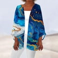 thumbnail image 2 of Inleife Cardigans for Women Womens Summer Fall Printed Cardigan Long Sleeve Loose Cover Up Casual Blouse Tops, 2 of 5