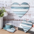 thumbnail image 4 of Adorno Colgante de Pared BLESIY en Forma de Corazón Azul, 4 of 7