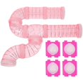 thumbnail image 4 of Hamster Tubes With Connector Diy Pet Cage Extension Small Pet Accessories Pink Color Durable Material For Pet Owners 1 Set, 4 of 5