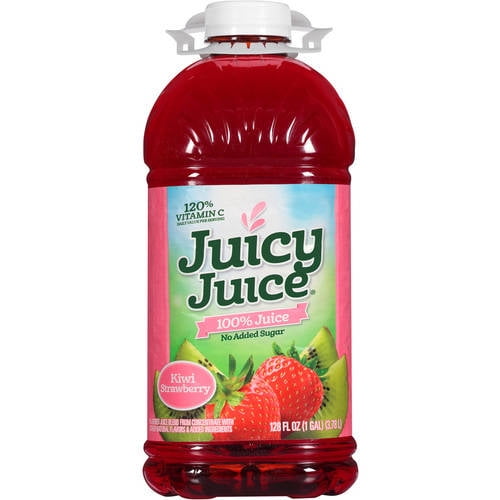 Juicy Juice 100% Apple Kiwi Strawberry Juice, 128 Fl. Oz. - Walmart.com ...