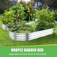 thumbnail image 6 of 6 * 3 * 1FT 2Pack Galvanized Raised Garden Bed, Premium Raised Garden Boxes Outdoor Planter, Oval Large Metal Raised Garden Beds for All Plants (2PACK, 6 * 3 * 1FT), 6 of 8