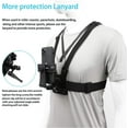 thumbnail image 3 of GHSDFBB Mobile Phone Chest Mount Harness Strap Holder Cell Phone Clip Action Camera POV for Samsung iPhone Plus etc, 3 of 7