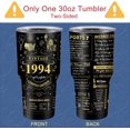 thumbnail image 2 of 30th Birthday Gifts for Men, 30 Year Old Birthday Gifts for Men, Mens 30th Birthday Gift Ideas, 30th Birthday Gifts for Him Women, 1994 Birthday Gifts for Men Wife Husband, 30oz Tumbler Cup, 2 of 6