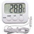 thumbnail image 1 of Aquarium Thermometer Fish Tank Thermometer Probe Waterproof R-without Battery (white) (1pcs), 1 of 3