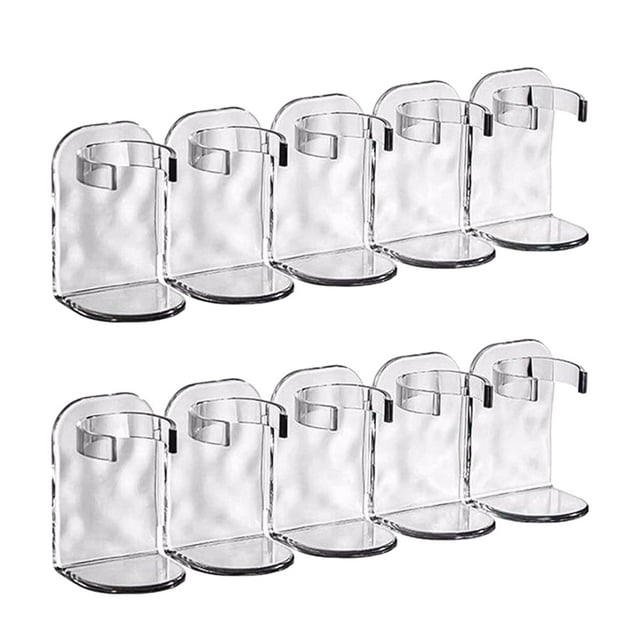 Yuarrent 2 unids/set estante de baño que ahorra espacio fácil de instalar baños pequeños multifuncionales anchos Juegos de accesorios de baño Color transparente B