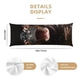 thumbnail image 3 of Balery Playful Baby Hippo Splash Funda Protectora para Almohada Corporal de Algodón Hipoalergénico con Cierre(55 x 21 pulgadas), Almohadas No Incluidas, 3 of 7