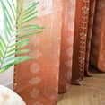 thumbnail image 4 of Vireellx Leaves Curtains for Living Room 84 Inch Length 2 Panels Set Semi Sheer Boho Drapes Green Farmhouse Tassel Rod Pocket Window Curtain Panels Bedroom Rustic Country Botanical Window Treatment, 4 of 7