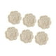 thumbnail image 4 of 6 posavasos de algodón de ganchillo redondos hechos a mano de algodón de ganchillo mantel individual de mesa Blanco, 4 of 9