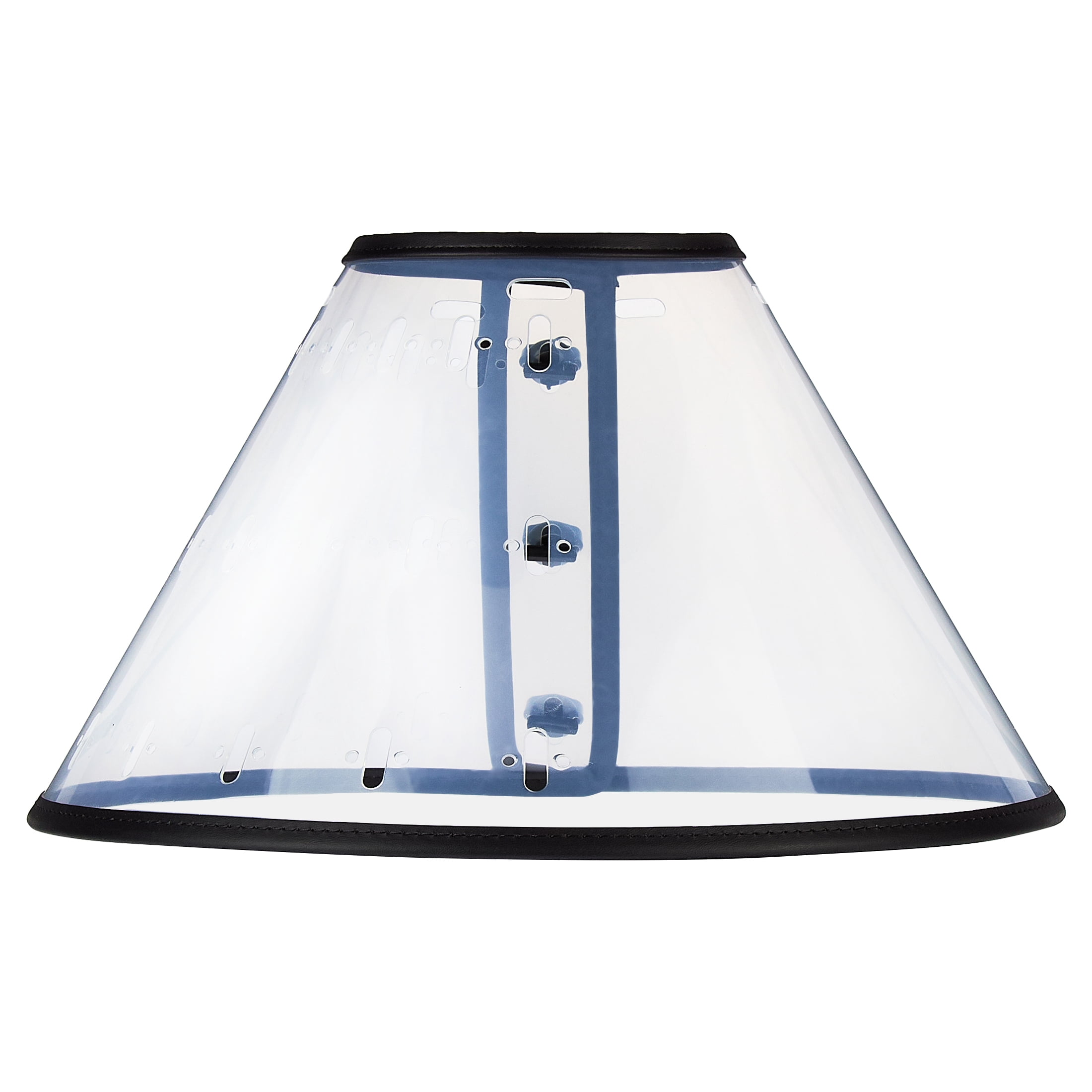 Vibrant Life Plastic Adjustable Pet Recovery E-Collar Cone for Dogs and Cats, Clear, M