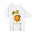 thumbnail image 1 of Camiseta con Cuello Redondo para Mujer, Ropa Femenina de Verano, Camiseta con Cuello Redondo para Oficina M, 1 of 7