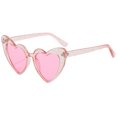 thumbnail image 1 of angular love SUNGLASSES sunscreen peach heart glasses UV400 glitter crystal SUNGLASSES SUNGLASSES, 1 of 7