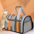 thumbnail image 4 of Portable Dog Carry Bags Sling Carrier for Sightseeing Traveling Soft Opening Case Rabbit Grey, 4 of 8