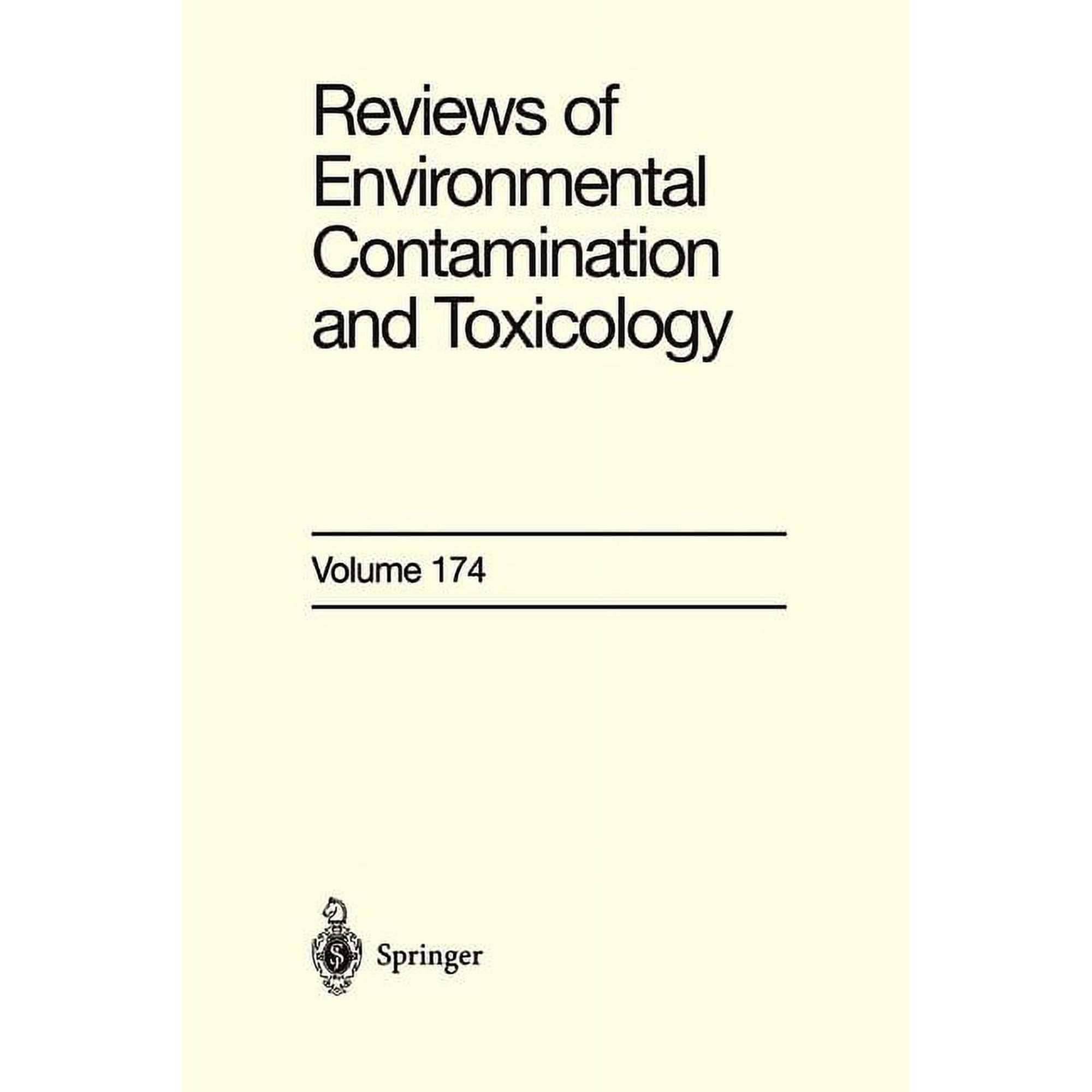 Reviews of Environmental Contamination a Reviews of Environmental Contamination and Toxicology: Continuation of Residue Reviews Book 174 (Paperback)