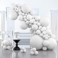 thumbnail image 1 of Globos PartyWoo blancos, 100 unidades, mate, diferentes tamaños, 1 of 1