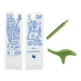 thumbnail image 3 of Gazechimp Reflexology Socks Breathable with Zones Marked Soft Acupoint Schematic Socks 30cmx8.5cm, 3 of 7