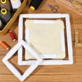 thumbnail image 6 of ABCISI Embroidery Hoop, 3 Pcs Cross Stitch Hoops and Frames, Rectangular Cross Stitch Embroidery Snap Frame DIY Sewing Tool for Quilting Silk-Painting 6 x 6, 8 x 8, 11 x 11 in(White), 6 of 6