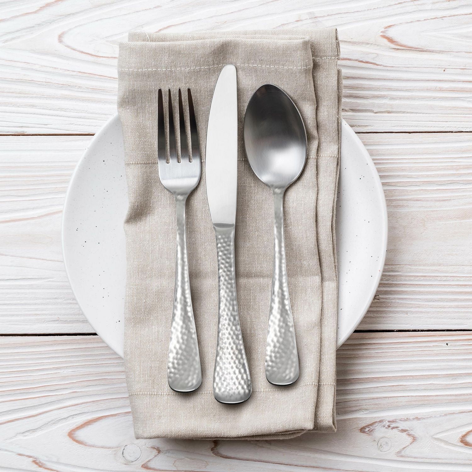Hampton Forge™ Rochdale Hammered Flatware Set