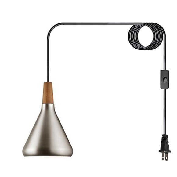 Plug In Hanging Lamp Nordic Style Modern Minimalist Dining Room Living Room Kitchen Island Metal Silver Star Pendant Light Plug In Chandelier Lighting With Long Cord