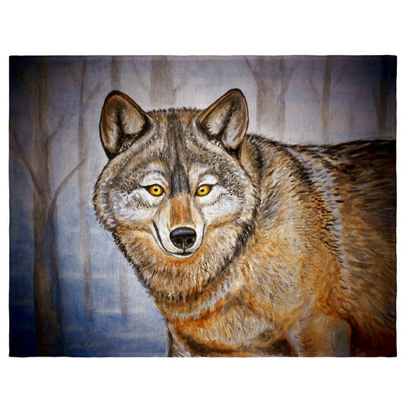 Betsy Drake PM315 14 x 18 in. Gray Wolf Place Mat - Set of 4
