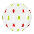 thumbnail image 2 of Dserfhy Red And Green Paper Lantern 12 Inches Christmas Hanging Round Lantern for Indoor Outdoor Holiday Ceiling Decor, 2 of 7