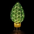 thumbnail image 4 of Northlight LED Lighted Retro Bulb Outdoor Christmas Decoration - 32" - Warm White - Green, 4 of 8