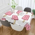 thumbnail image 2 of Yayeee Tablecloths 60" x 90" Rectangle Wrinkle Resistant Party Table Cover, Pink Ice Cream, 2 of 8