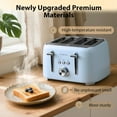 thumbnail image 2 of LONGDEEM 4-Slice Toaster Extra Wide Slot Stainless Steel - Removable Tray - Blue, 2 of 8