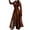 Brown, variant on Teissuly Women's Fashion Sexy And Winter Solid Long Leather Coat Imitation Leather Windbreaker Coat